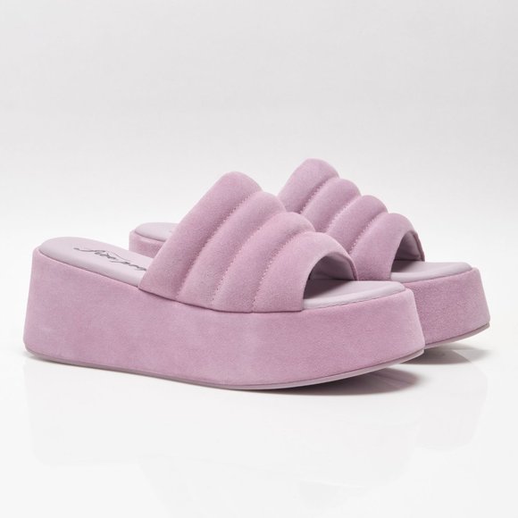 🎉LAST CHANCE🎉 FREE PEOPLE Almost Paradise Platform Sandals / Orchid - Picture 12 of 14